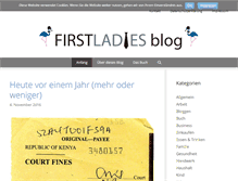 Tablet Screenshot of firstladiesblog.de
